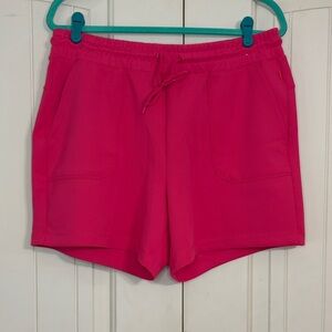 Mondetta Hot Pink Athletic Drawstring Shorts With Pockets Size L